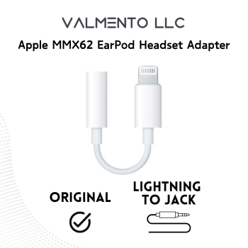 Apple Original MMX62 EarPod Headset Adapter Lightning auf 3,5mm Klinke – EU Blister